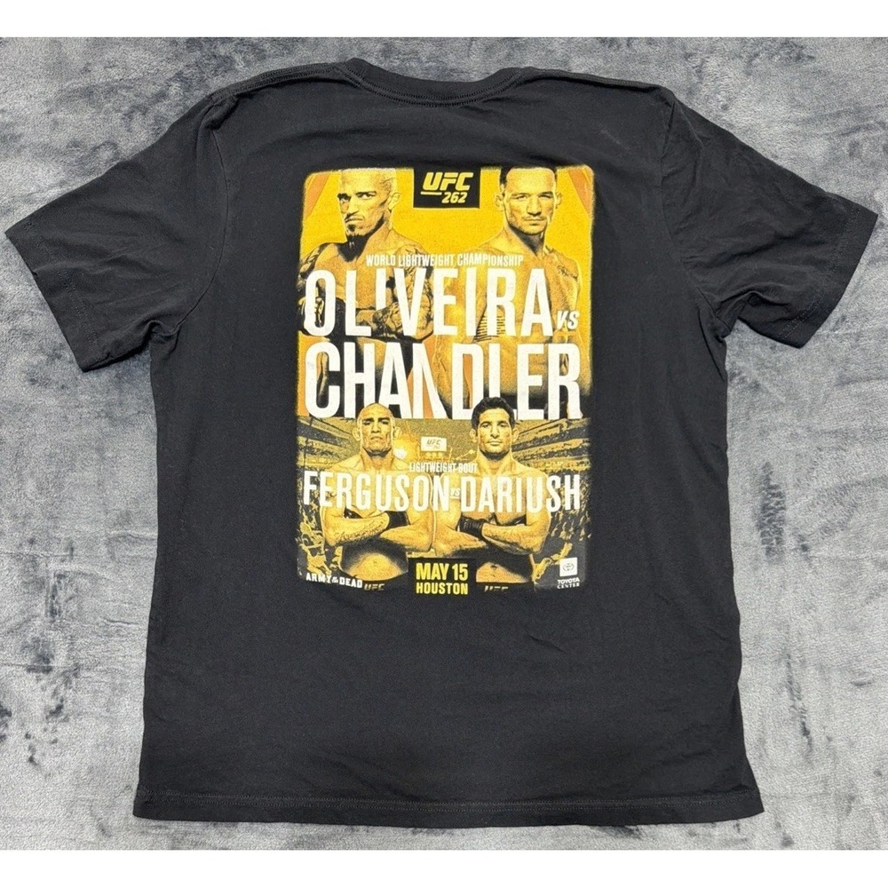 UFC 262 Oliveira Vs Chandler Black Short Sleeve T-Shirt Houston TX Sz. XL